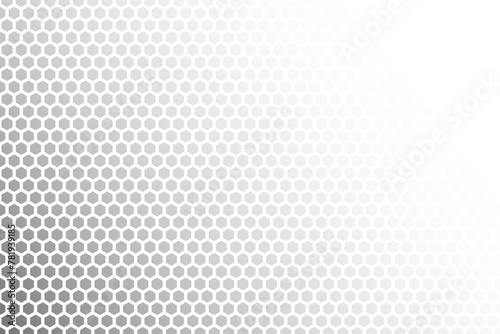 Abstract background consisting of hexagonal shapes with vanishing effect and transparency. Background with transparency effect. Abstract disappearing background.