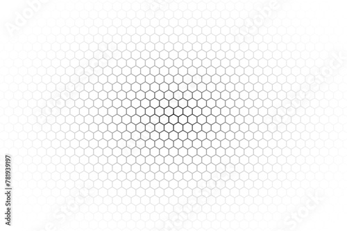 Abstract background consisting of hexagonal shapes with vanishing effect and transparency. Background with transparency effect. Abstract disappearing background.