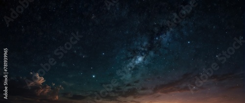 Starry Night Galaxy and Stars Universe Background