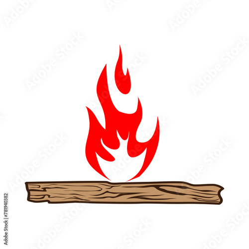 Campfire vector icon