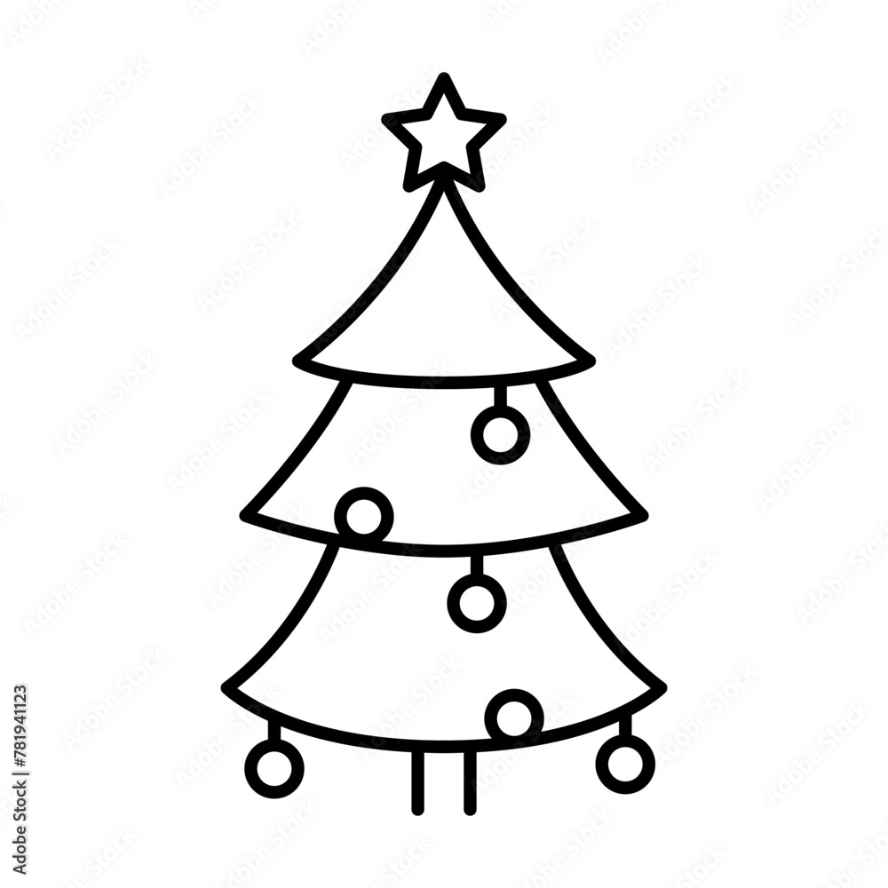 Christmas tree icon