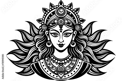 maa-Durga-all-body--all-details--white-background
