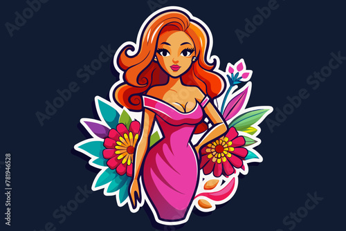 sticker-with-white-outline-fashionable-stylish