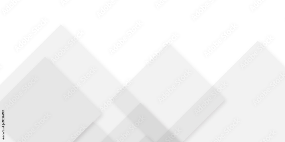 Gray and white geometric shape seamless tech technology abstract subtle background vector illustration. Digital futuristic technology concept cover, poster, banner. White grey background.