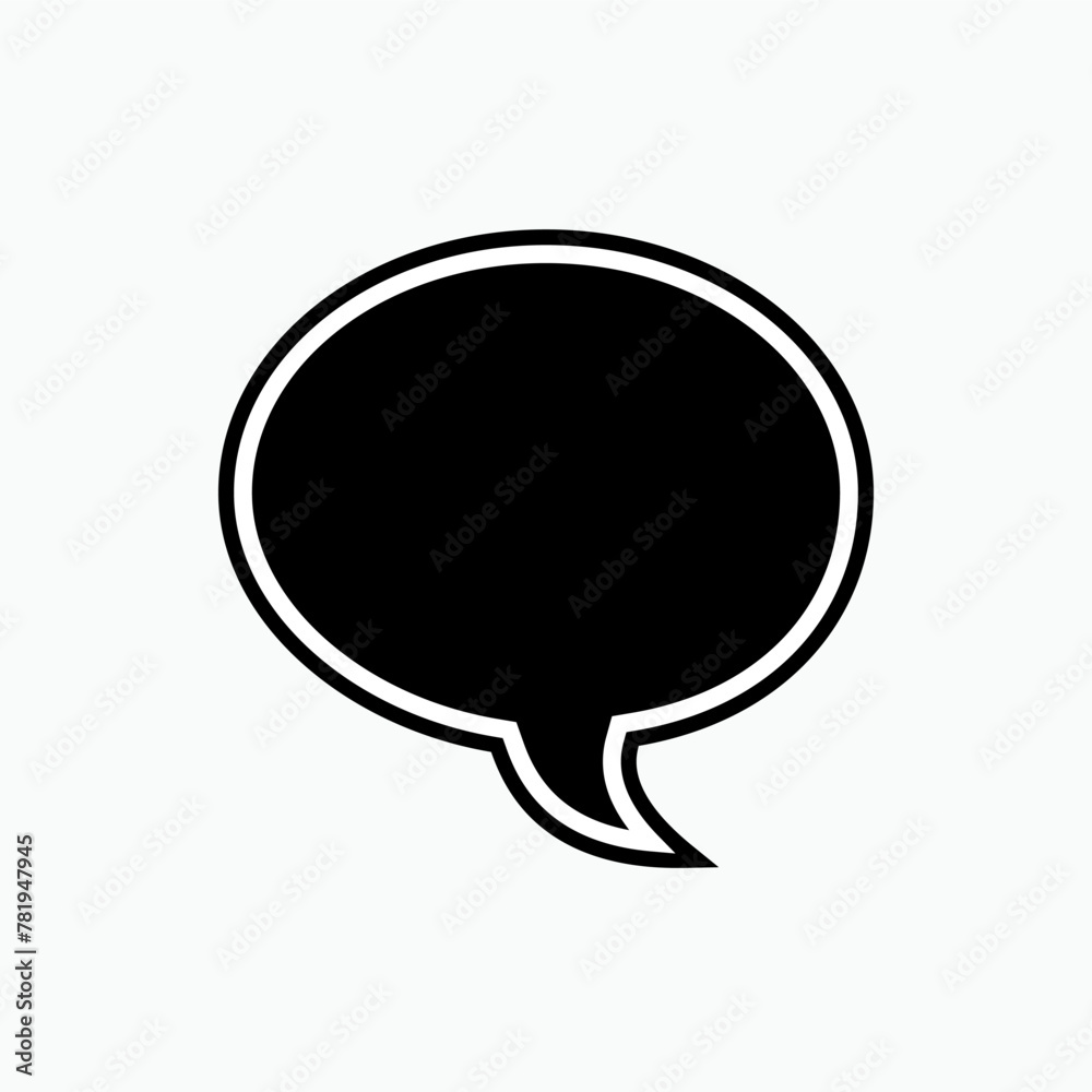 Bubble Speech Icon. Dialog, Conversation. Chat, Speak Symbol for Info Graphics, Design Elements, Websites, Presentation and Application - Vector. Bubble Speech Icon. Dialog, Conversation. Chat, Speak Symbol for Info Graphics, Design Elements, Websites, Presentation and Application - Vector.