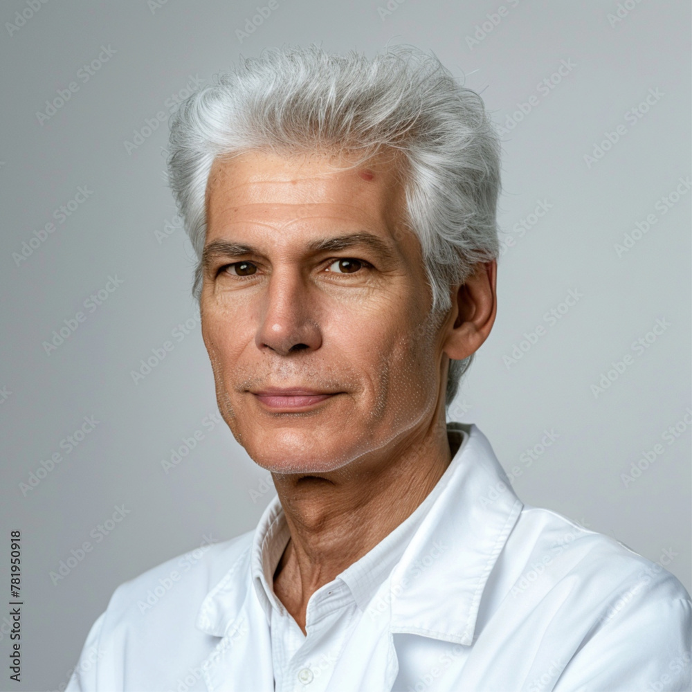 headshot of a 50 year old white medical professional. Light Neutral background, good skin headshot of a 50 year old white medical professional. Light Neutral background, good skin