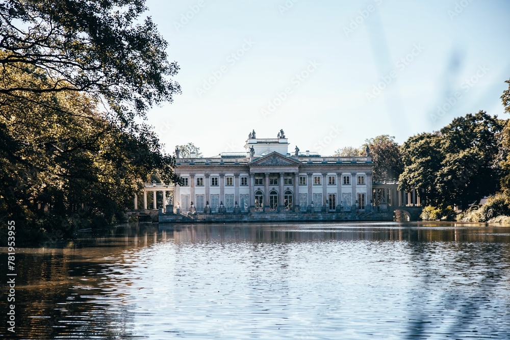 Palace on the Isle at Warsaw's Royal Bath's park