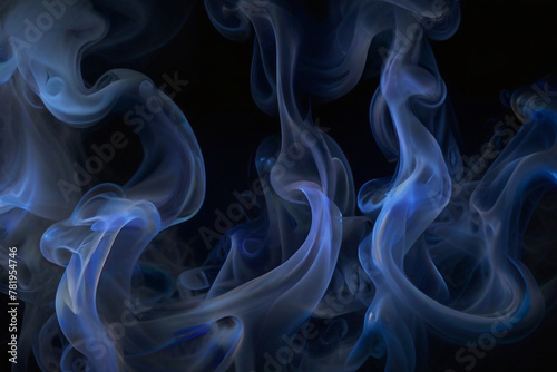 Gray & Dark blue smoke background Design