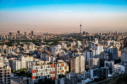 Beautiful shot of the cityscape of Tehran, Iran during the day