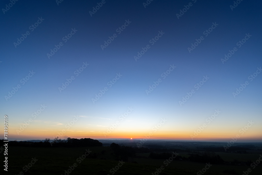 Beautiful view of clear sky at sunrise