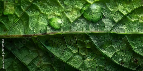 Close-Up Green Leaf Texture