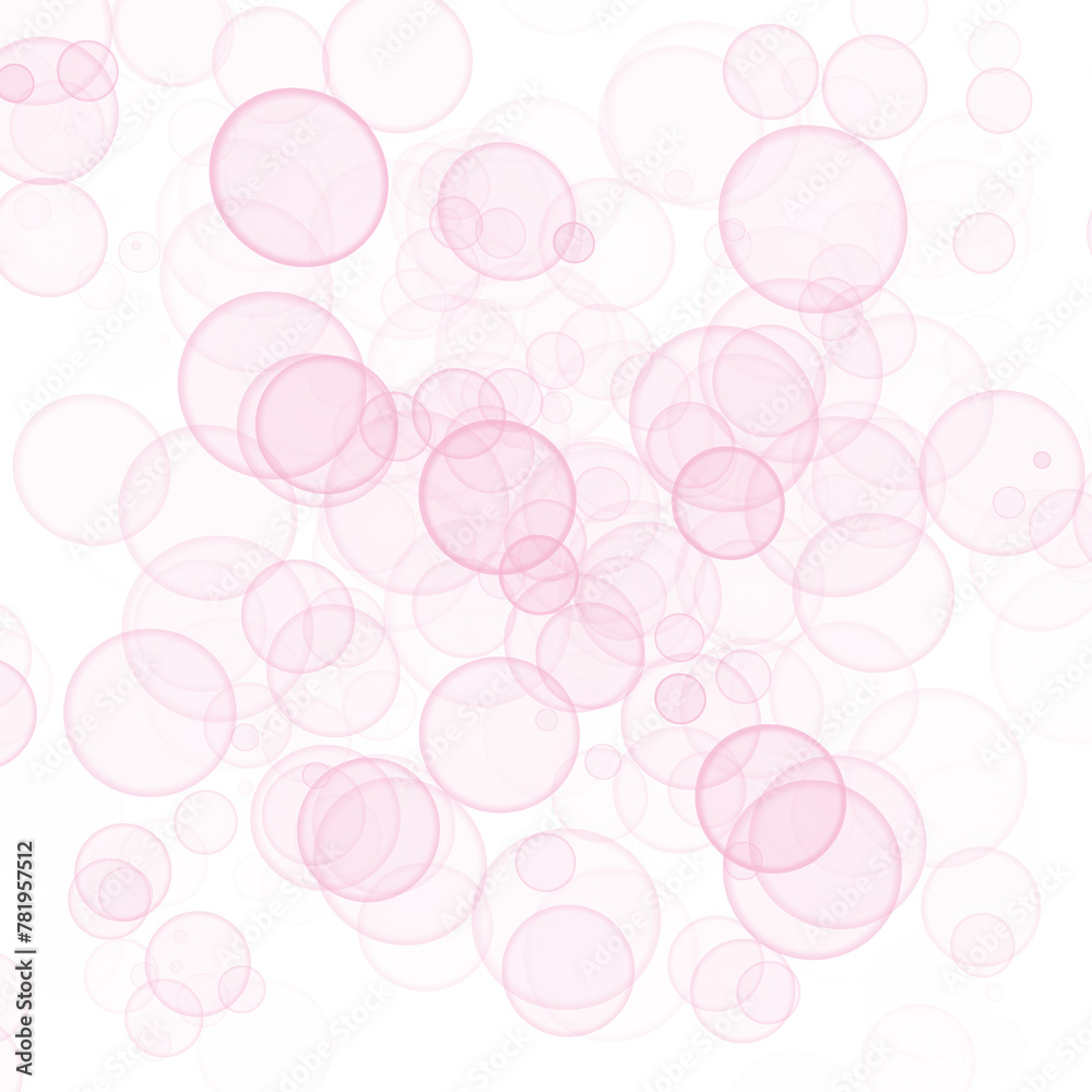 Bokeh Overlay Pink Bubbles
