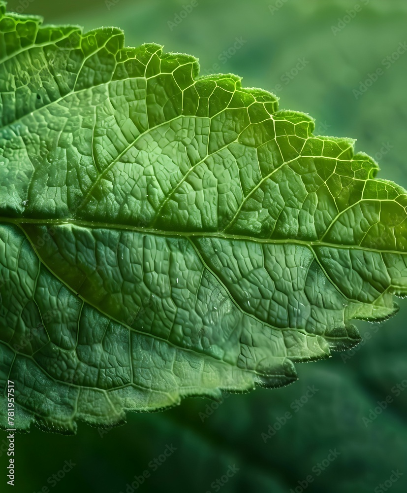 Close-Up Green Leaf Texture Close-Up Green Leaf Texture