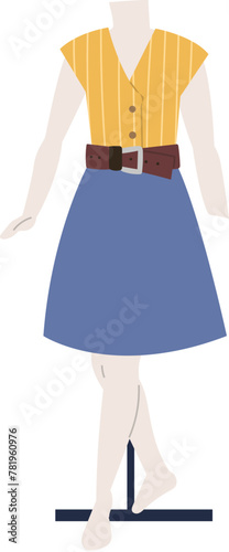 Female Mannequin Displaying With Clothing