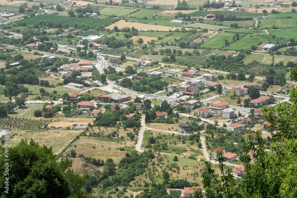 An amazing view of Kalabaka in Greece.
