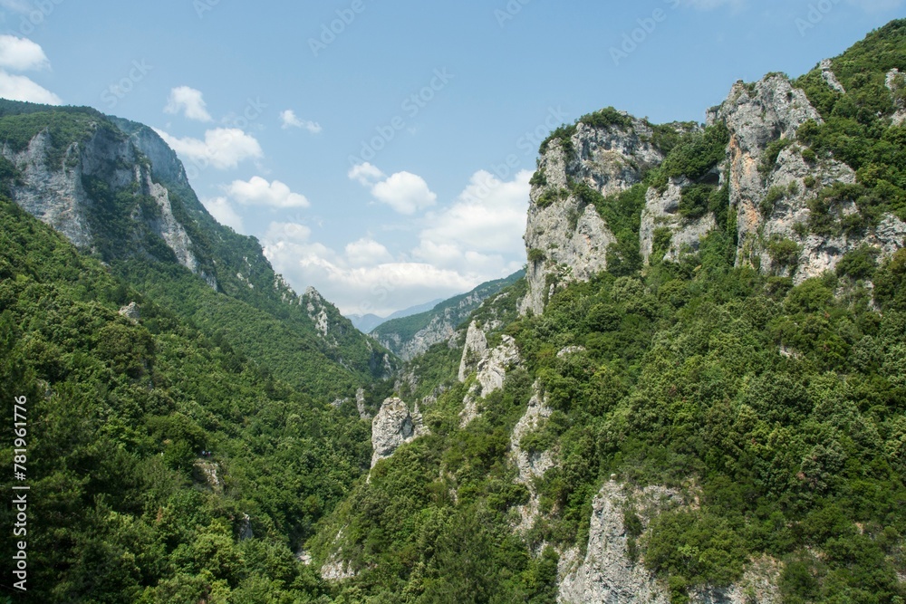 A beautiful view on Mount Olympus National Park in Greece