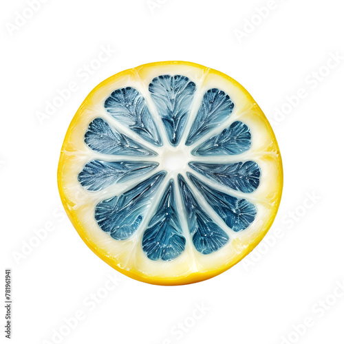 Isolated Blue Lemon