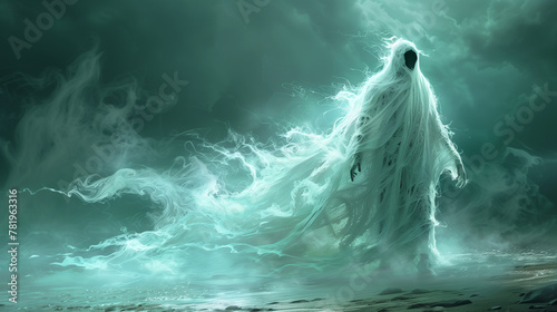 abstract scary ghost