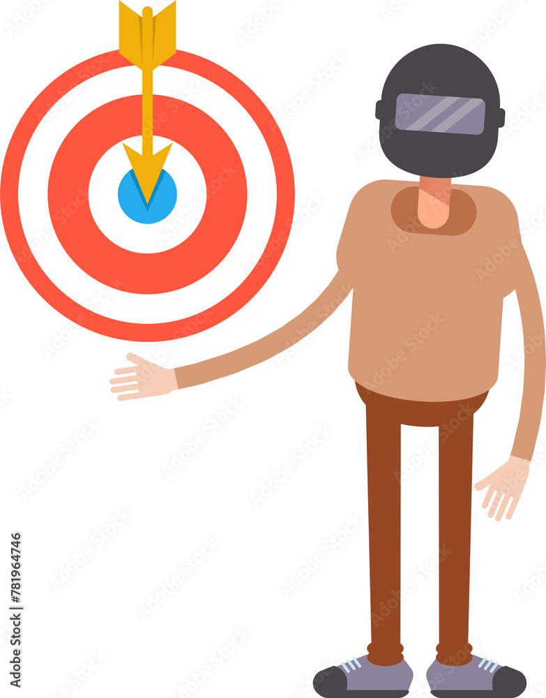 Man with Helmet Character Holding Dart
Man with Helmet Character Holding Dart