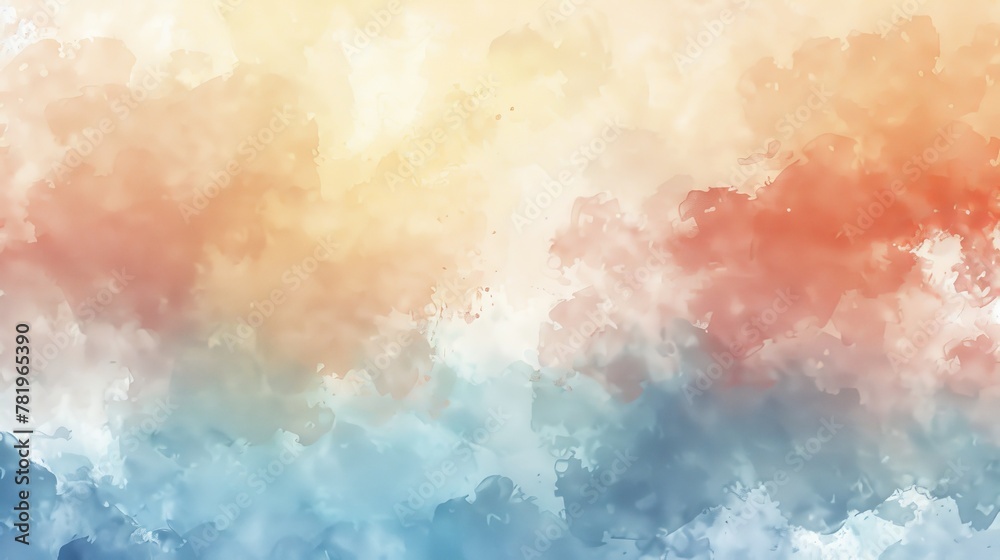 A pastel watercolor background with abstract patterns...