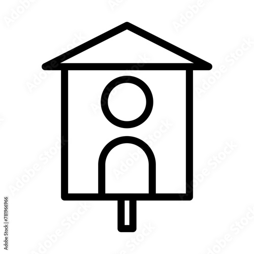 bird house Vector Line Icon Design