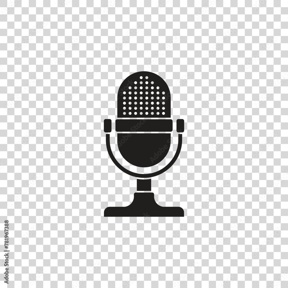 Podcast. Podcasting microphone icon. Podcast. Podcasting microphone icon.
