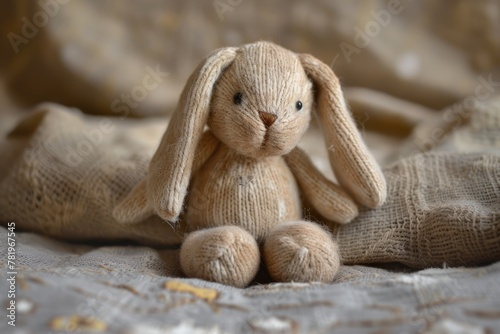 Adorable Stuffed Bunny - Perfect Companion for Children s Childhood