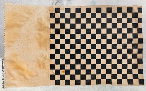 Paper with checkered pattern, texture background