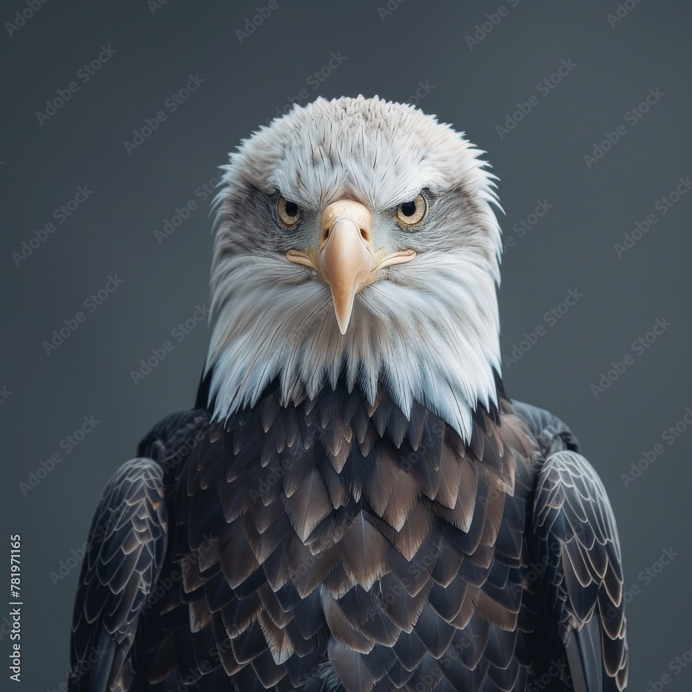 Fototapeta premium Majestic eagle, heroic stance.
