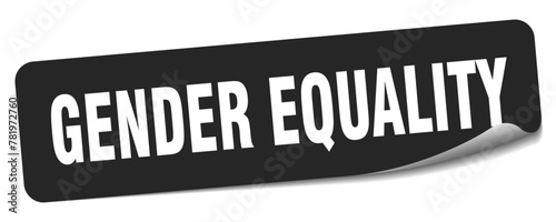 gender equality sticker. gender equality label photo