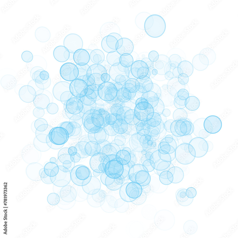 Bokeh Overlay Blue Bubbles Bokeh Overlay Blue Bubbles
