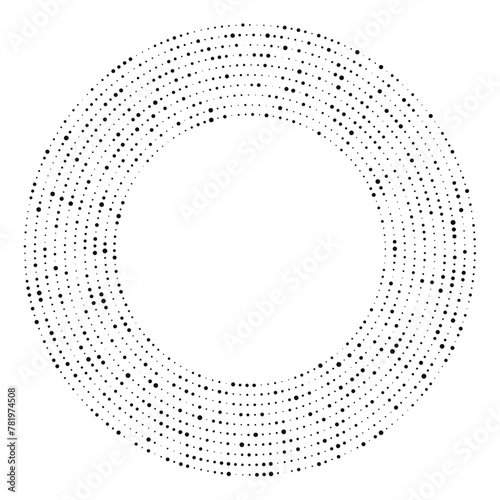 Circle halftone dotted background