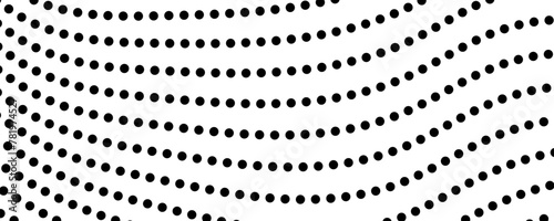 Halftone monochrome background with flowing dots