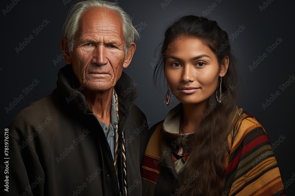 A man and a woman are posing for a picture A man and a woman are posing for a picture