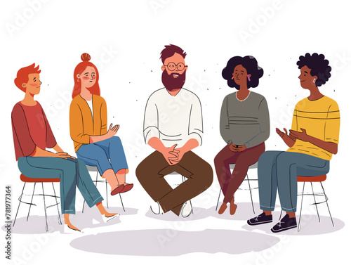 Animated Group Therapy: Towards Personal Growth and Social Well-being