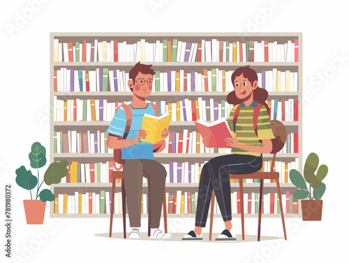 Animated Librarian Guiding Student in Research Odyssey: Unearthing Knowledge from the Library Labyrinth