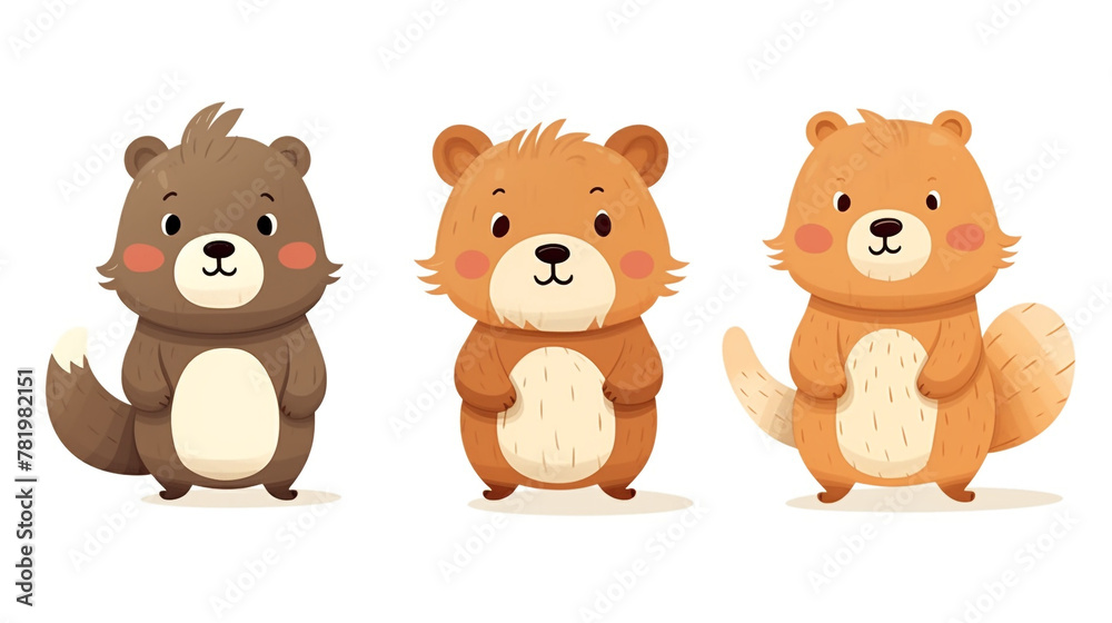 Little brown bear, little fox, little chipmunk, little bunny, children's book illustration style сreated with Generative Ai Little brown bear, little fox, little chipmunk, little bunny, children's book illustration style сreated with Generative Ai