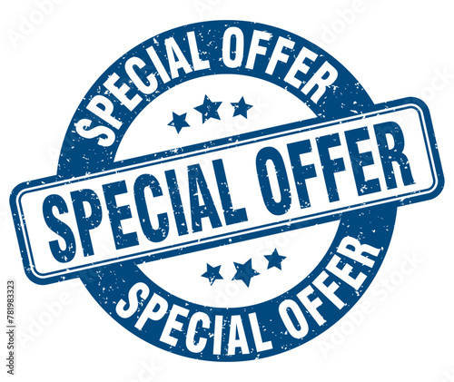 special offer stamp. special offer label. round grunge sign