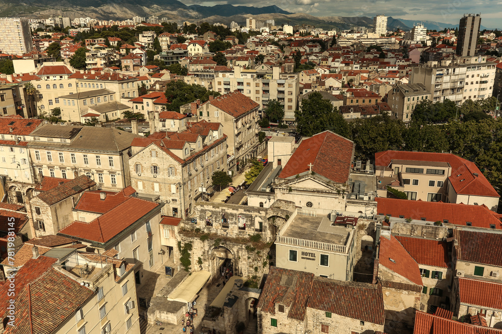 Split town in Croatia.