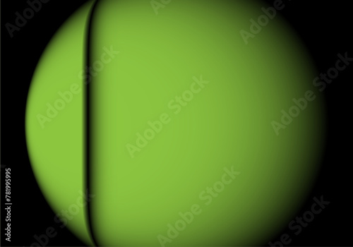 Esfera en verde pistacho degradado con protección lateral