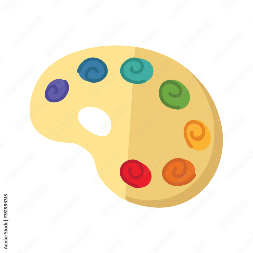Fototapeta premium Paint palette icon clipart avatar logotype isolated vector illustration