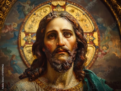 paint of Jesus , portrait