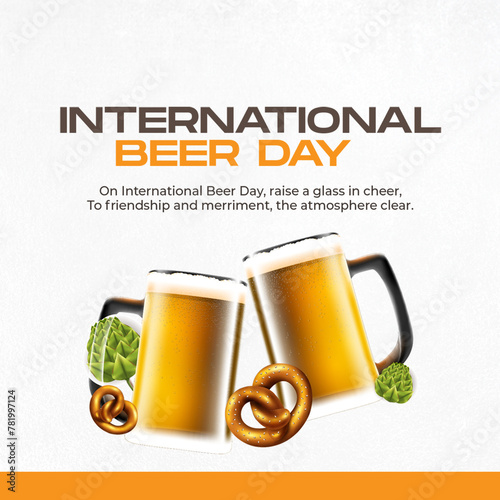 Beer mugs clinking together...