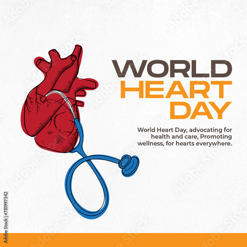 Heart with stethoscope prom...