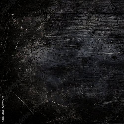 dark wood texture background with scratches and scuffs photo