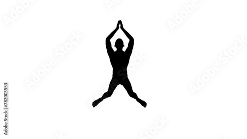 3D Render :  a silhouette male character perform Breaststroke style swimming  with white background, bottom view

