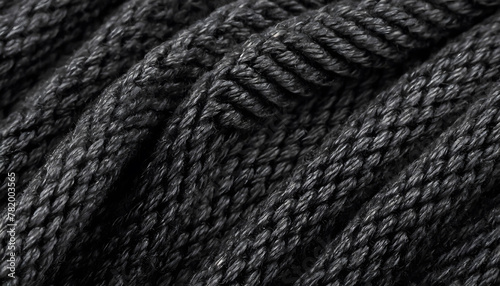 Textile Symphony: Artistic Close-Up of Woven Wool's Elegant Waves