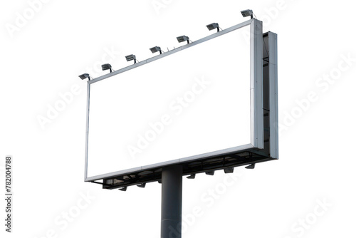 Advertising signs, LED screens isolated on white background.