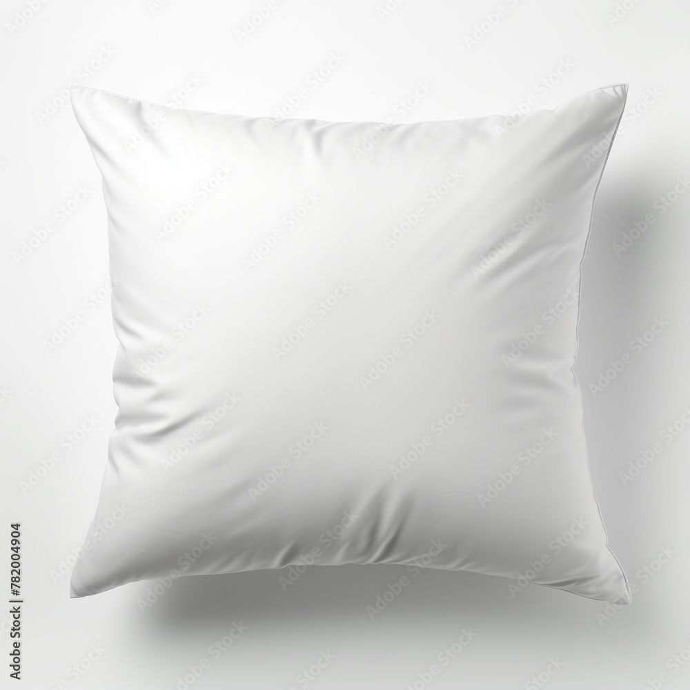 A detailed render of a white pillow, its fabric texture soft and inviting, isolated on a comfort cloud white background, highlighting the essential comfort and simple luxury of a soft pillow, A detailed render of a white pillow, its fabric texture soft and inviting, isolated on a comfort cloud white background, highlighting the essential comfort and simple luxury of a soft pillow,