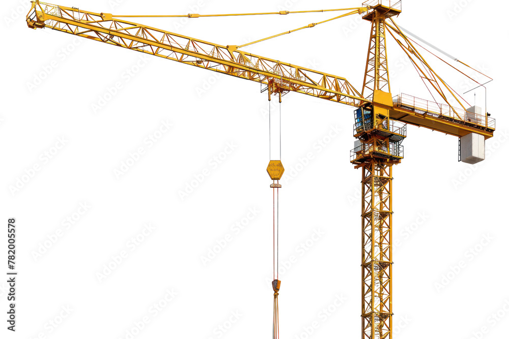 Crane, lifting things, building construction, yellow
isolated on white background Crane, lifting things, building construction, yellow
isolated on white background